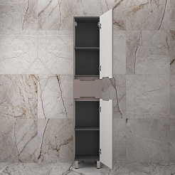 Style Line Шкаф пенал Матис 36 Plus тауп темный – фотография-4